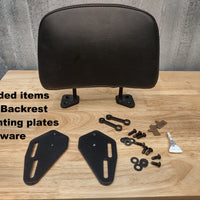 Backrest and ADV Adapter Plates for BMW 310 GS