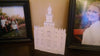 St George Temple -small- shelf or wall metal art