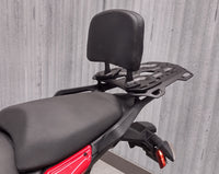 Rückenlehne und Adapterplatte zum Anbringen an SW Motorech Alu Rack