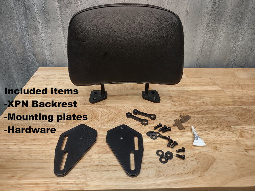 Backrest and Adapter Plates for attaching to SW MOTECH Adventure Rack ...