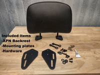 Rugleuning en adapterplaat voor het bevestigen aan SW Motech Alu-rack