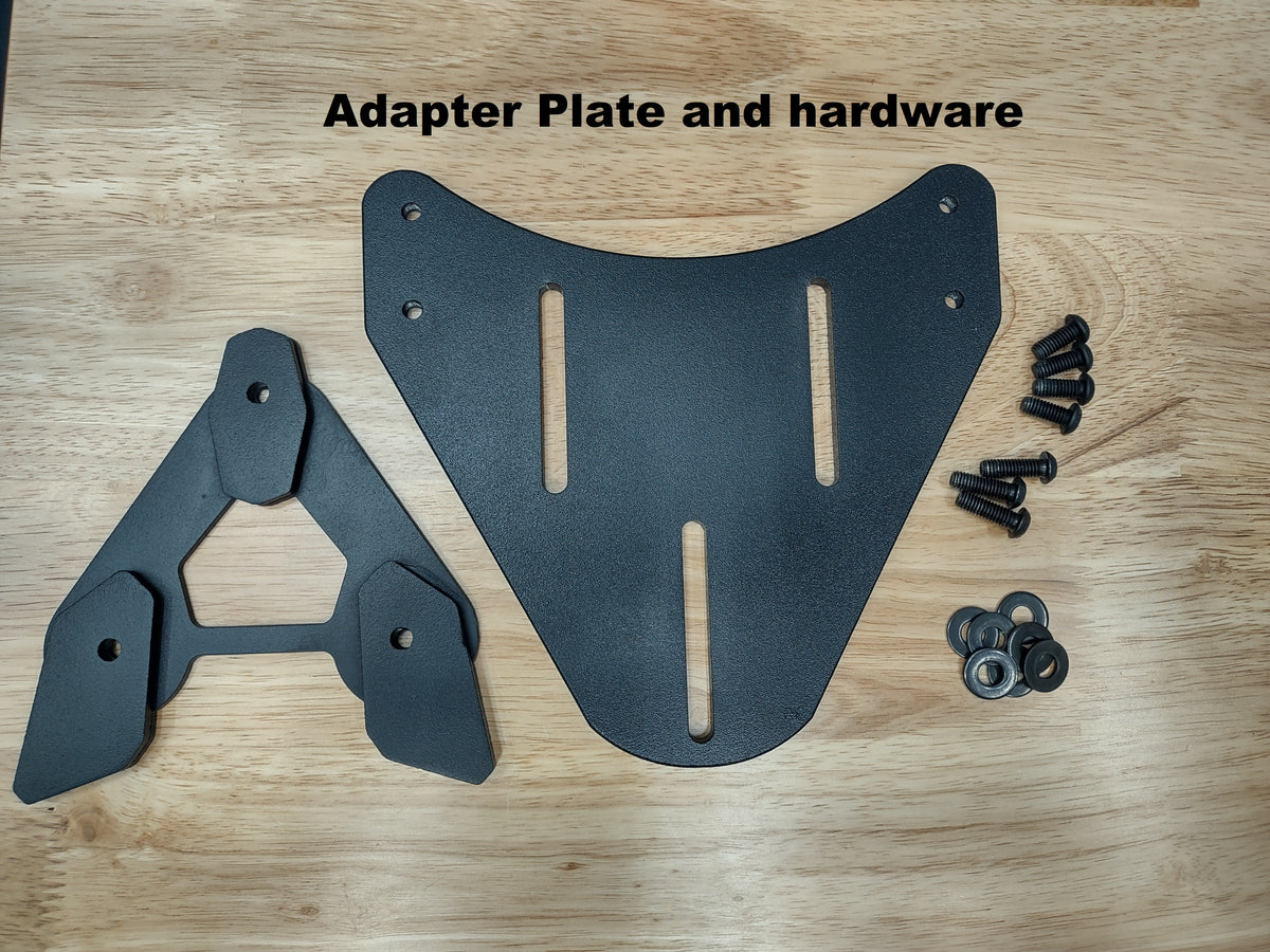 Backrest and SR Adapter Plate for attaching to SW MOTECH Street Rack ...