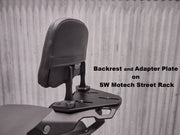 Backrest and SR Adapter Plates Fits Triumph Street Triple
