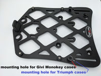 Lange rack Top Case Mount Past Triumph Tiger 800