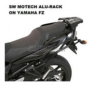 Backrest and Adapter Plate for attaching to SW MOTECH ALU-RACK for the YAMAHA FZ/FZR/MT Works with YAMAHA FZS600 '97-'03-,FZ6 '03-'10, F6 FAZER '07-'10, FZ 07 '14-17, MT-07  '18,FZ8  '11-'14,FZ-09  '14-'16,FZ-09  '17-,MT-09 '18, FZ1  '06-'15,FZR1000 '00-'04,FZ-10  '17,MT-10 '18